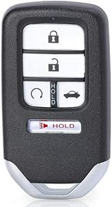 Aichiyu Keyless Entry Smart Proximity Remote Key Fob 5 Buttons 433Mhz Control Transmitter Keyfob for Honda Accord 2018 2019 2020 2021 2022, P/N: 72147-TVA-A01, FCC ID: CWTWB1G0090