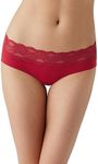 b.tempt'd Women's B.Bare Hipster Panty, Haute Red, Medium