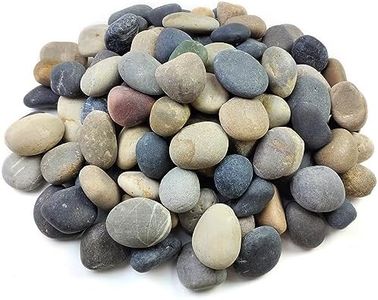 FANTIAN 20 lbs Natural Unpolished Bulk Rocks Mexican Beach Pebbles, 2-3 Inch Decorative River Rocks for Landscaping Garden Paving Plant Rocks Crafting Walkways and Outdoor Decorative Stone