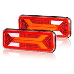 Yuanjoy 12V 24 Volt LED Rear lights set for truck trailers, IP67 waterproof taillights with brake/indicator/position/reversing/fog - ECE-mark approval