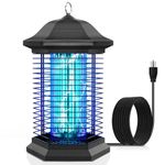 Mosquito Killer Lamp - Automatic 1200V High Voltage Fly Trapper with LED UV Dual Lamps for Home - Effective Mosquito Trap