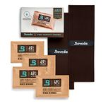 Boveda Large Starter Kit for Music: 2 Double Fabric Holders – 4 Standard Size 49% RH Boveda For a Wooden Instrument – Improves Efficiency of Boveda Two-Way Humidity Control In an Instrument Case