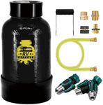 Filterelated 16,000 Grain RV Water Softener – 10L Large-Resin Portable Water Softener with NSF-Certified Resin, 3/4" Brass Fittings & Custom Hose, for RV, Trailer, Boat, Mobile Car Wash