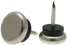 16 Pack 30mm Metal Nail On Glides, Chair Feet, Ideal for Wooden Chairs, Tables & Furniture Steel Nail Insert, Chair Insert, Furniture Sliders, Nail Chair Feet