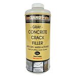 ConSandtrate Simple and Efficient Concrete Crack Filler - Gray - 3 lb. Bottle. A Unique Concrete Filler for Cracks on Driveways, Walkways, Patios and Pool Decks.