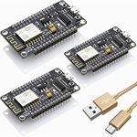 ideaspark 3pcs ESP8266 NodeMCU CH340 ESP-12E WiFi Wireless Internet Development Board Serial Module with Micro USB Cable Works Great for Arduino IDE