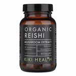 KIKI Health - Organic Reishi Mushroom Extract Capsules 400mg - High Potency - From 100% Fruiting Bodies - 50% Beta-Glucan Rich Polysaccharides - Vegan Friendly - 60 Capsules