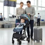 R for Rabbit Pocket Stroller Lite Stroller for Kids | Portable Travel Friendly Pre Installed Baby Trolley Pram for Newborn Boys & Girls of Age 0-3 Years (Grey)