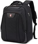 SWISSGEAR Carry-On Backpack with Quick Access Laptop Section - Fits laptops up to 17.3-Inch and Tablets - Black (SWA2328BD), Black, under-seat, Laptop