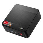 BOSGAME Ryzen 7 Mini PC 5700U (8C/16T, up to 4.3Ghz) 32GB Dual Channel DDR4 1TB NVMe SSD Mini Desktop Computer Supports 4K@60Hz Triple Display/WiFi 6/BT5.2/Gaming/Office/Home