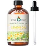 EVOKE OCCU Lemon Essential Oil 118ml, Pure Lemon Oil for Home Diffuser House Cleansing- 4 FL Oz