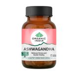 ORGANIC INDIA Ashwagandha 60 N Veg Capsules, Pack of 2