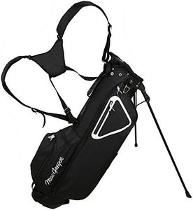 MacGregor Golf MacTec Stand Bag - Slim Lightweight 7" Golf Bag Black/White
