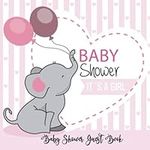 Baby Shower Guest Book: Baby Elepha