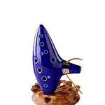 TOTMC 12 Hole Ocarina Ceramic Alto C Legend of Zelda Zelda Ocarina Flute Blue