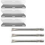 Dongftai SN124A (3-Pack) SA036A (3-Pack) Stainless Steel Burner Stainless Steel Heat Plate Replacement for Charmglow Home Depot 3 Burner 720-0230; 720-0036-HD-05 Gas Grill