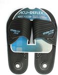 Relaxus Acu-Reflex Massage Sandals. 1 Pair. ReflexologySandals. Acu-Shiatsu Sandals (M (Women 8-9)), Black, Medium (Pack of 2)