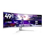 Philips 49M2C8900LA 48.9 inch DQHD Monitor Curved, 144Hz, QD-OLED Panel, 0.03ms GtG, Adaptive Sync, HDR400 TrueBlack, FreeSync Premium Pro, Speakers, (5120x1440 HDMI 2x 2.0 DP 1x 1,4 USB Hub) Grey