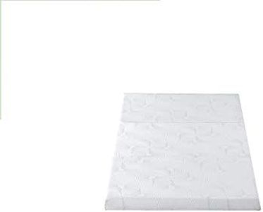 Zinus Gel Memory Foam 3 Inch Tri-Fold Comfort Portable Folding Floor Mat, Cot Size White