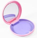 Retainer Container Case with Mirror Mouthguard Case Retainer Holder Cute, Annhua Mouth Guard Holder Aligner Case Denture Storage Case Small for Household|Travel|Office - Pink