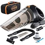 ThisWorx Car Vacuum - Handheld Portable Cleaner - High Power, Hand Held Mini Vacuums w/ 3 Attachments, 16ft Cord, & Bag - Auto Accessories - Aspirateur Voiture