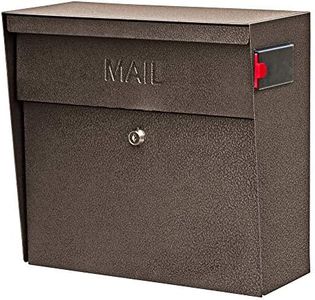 Mail Boss 7164 Metro Locking Wall Mount Mailbox, Bronze