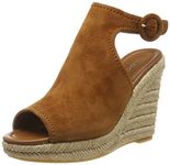 ALDO Women's NURKA Ankle Strap Sandals, Brown Camel Suede 39, 8 UK