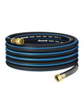DEWENWILS 5/8" x 25FT Heavy Duty Garden Hose, 300psi Working & 1000psi Burst, Solid Brass 3/4" GHT Fittings, Hot/Cold Water, 5 Layer Construction, Rubber Water Hose for Yard, Garden, Lawn