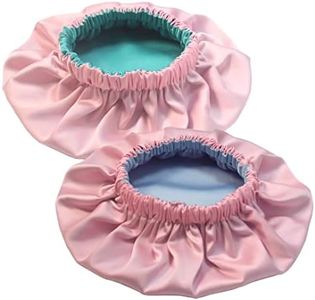 2PCS Satin Silk Sleep Bonnet Cap for Curly Hair Head Cover Wrap for Little Big Kid Girls Boys 8~14 Years