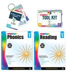 Carson Dellosa 29pc 1st Grade Reading Workbook Bundle, Grade 1 Phonics and Grade 1 Reading Comprehension Workbooks and 1st Grade Reading Manipulatives, Literacy Centers for 1st Graders