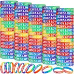 Lewtemi 100 Pcs Jesus Loves You Sil