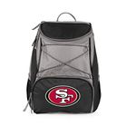 PICNIC TIME Black San Francisco 49ers PTX Backpack Cooler