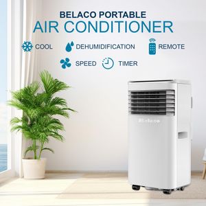 Belaco 9000 BTU Portable Air Conditioner – Dehumidifier, Fan, Remote, Window Kit