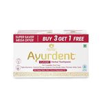 Maharishi Ayurveda Ayurdent Classic Toothpaste Combo Pack | Unique Saliva Balancing Formula |For Toothache, Bleeding Gums, Sensitivity, Cavities, Plaque & Bad breath | Non Foaming, SLS & Fluoride Free