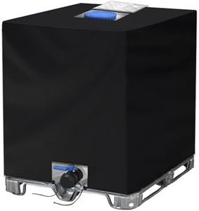 NEVERLAND IBC Tote Cover 275 Gallon - 420D Water Tank Cover, Black Tote Sunshade Waterproof Protective Cover Fit 1000L Garden Water Tank