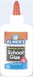 Elmers Washable School Glue Paper And Cloth Wood And Pottery Clear 4 Oz