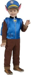 Funidelia | Disfraz de Chase Patrulla Canina para niño Dibujos Animados & Paw Patrol - Disfraz para niños y divertidos accesorios para Fiestas, Carnaval y Halloween - Talla 3-4 años