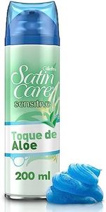 Gillette Satin Care Sensitive Skin Shave Gel for Women, 198g, Packaging may vary