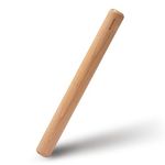 GOBAM Large Wooden French Rolling Pin for Baking Pie Pizza Pasta Cookies Pastry Dough, 15.8 x 1.6inches