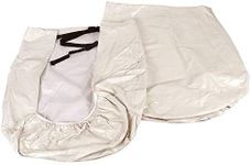 Camco 45332 Vinyl Wheel & Tire Protector, 2 pack (27 inches-29 inches , off-white)