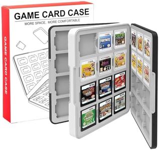 QUBAMG 3DS Game Case 48 Slot DS Game Holder Compatible With Nintendo New 3ds / New 3ds Xl / 3ds / 3ds Xl / Dsi / Dsi Xl / Ds / New 2ds /New 2ds Xl / 2ds/ 2ds Xl Catridge Portable Storage Box,Black
