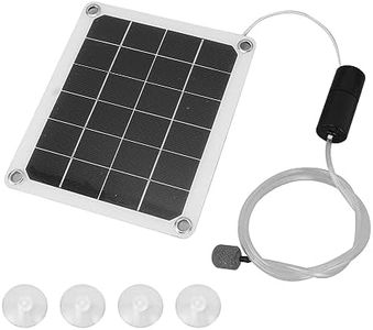 Jiawu Solar Pond Aerator, 20W Solar Aerator for Ponds Outdoor, Noiseless Air Pump with Bubble Stones, Aquarium Air Pump Pool for Fishpond, Aquarium Hydroponics