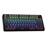 EPOMAKER x Aula F75 Gasket Mechanical Keyboard, 75% Wireless Hot Swappable Gaming Keyboard with Five-Layer Padding&Knob, Bluetooth/2.4GHz/USB-C, RGB (Black Gradient, LEOBOG Reaper Switch)