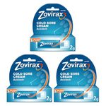 Zovirax Cold Sore Treatment Cream, Pump Dispenser, 2 g (Pack of 3)