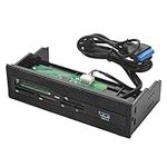 PC Front Panel Internal Card Reader, 5.25 Inch USB 3.0 Port Dashboard Front Panel Support M2, SD, MS, XD, CF, TF Card(up to 64G)