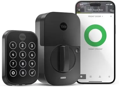 Yale Assure Lock 2 Deadbolt, Black Suede Smart Keyless Entry Door Lock with Wi-Fi Connected Keypad for Code Entry and Remote Access, YRD450-WF1-BSP