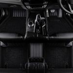 Mr Mattie |9D Premium Leatherette Car Foot Mat Imparts Luxurious & Elegant Look | 100% Waterproof and Dust Proof | Custom Fitted Car Floor Tray Mat for BMW 118D - Black