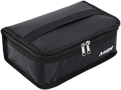 MIER Portable Thermal Insulated Cooler Bag Mini Lunch Bag for Kids, Black