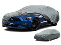 Kayme Heavy Duty Car Cover Waterproof Breathable, Outdoor 5 Layers Full Cover Sun Rain Dust All Weather Protection, Universal Fit Audi A5, Tesla Model 3, Jaguar XK, Ford Mustang etc. (470 to 490 cm)