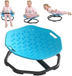 Sensory Spinning Chair for Autistic Kids,Upgraded Swivel Chair for Kids with Handles, Improves Focus and Balance, Ideal for Indoor and Outdoor Play Equipment (Safety Belt Included)